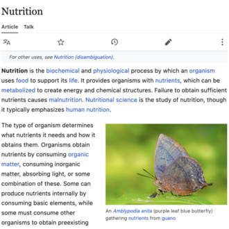 nutrition