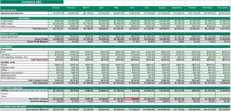 cash flow forecast