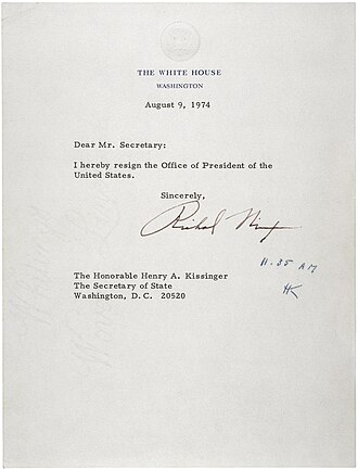 resignation