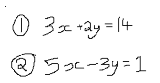 Simultaneous equations